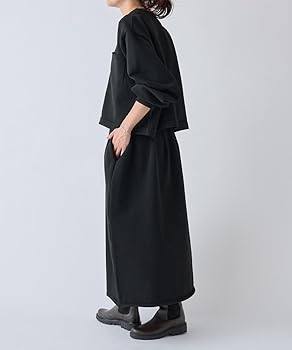 未使用に近い　BEARDSLE ビアズリー　洗えるぷっくり袖ニット　ブラック BEARDSLEY プリーツニットソー ブラック ビアズリー 洗える 長袖